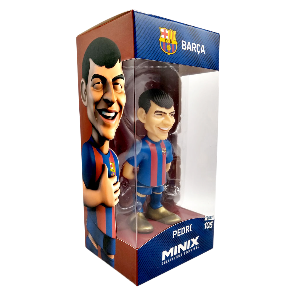 Minix Barcelona official licensed 12cm football star figurines in vibrant Barça kits for collectors and fans