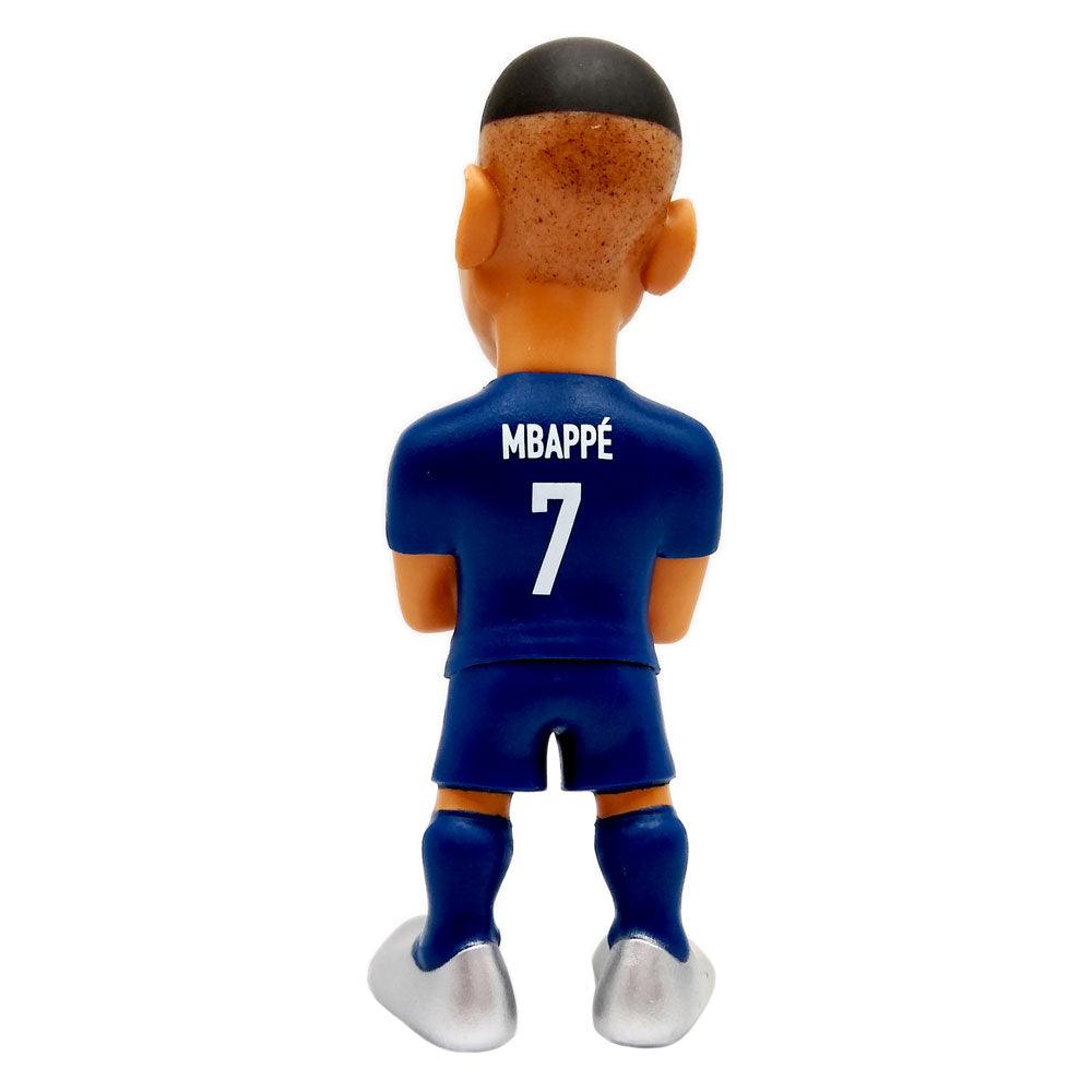 Official Paris Saint-Germain Minix 12cm collectible figurine of player Mbappé jersey number 7 back view