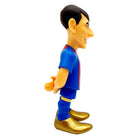 Minix Pedri FC Barcelona figurine with black hair, blue and red kit, sculpted features and metallic gold boots.