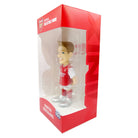 Minix Martin Ødegaard Arsenal figurine in a red and white football kit, boxed in red packaging with a clear window.