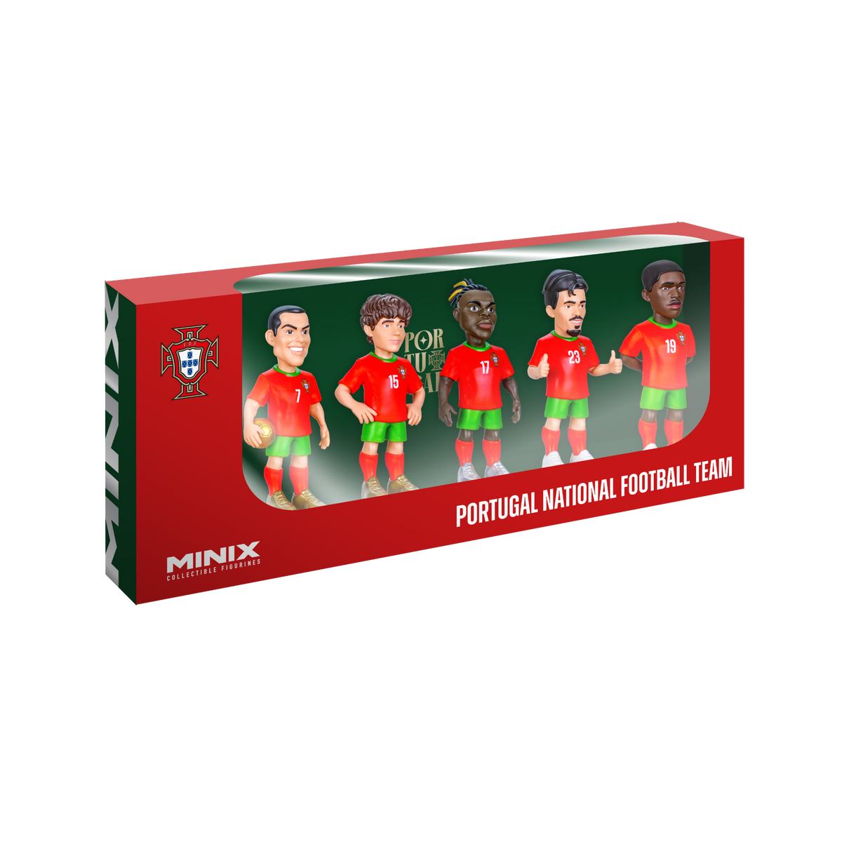 Minix Portugal 5-Pack Official Football Collectible Set Ronaldo