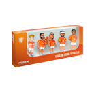 Minix Netherlands National Team 5-pack football figurines featuring Van Dijk, De Jong, Gakpo, Dumfries, and Memphis in official kits