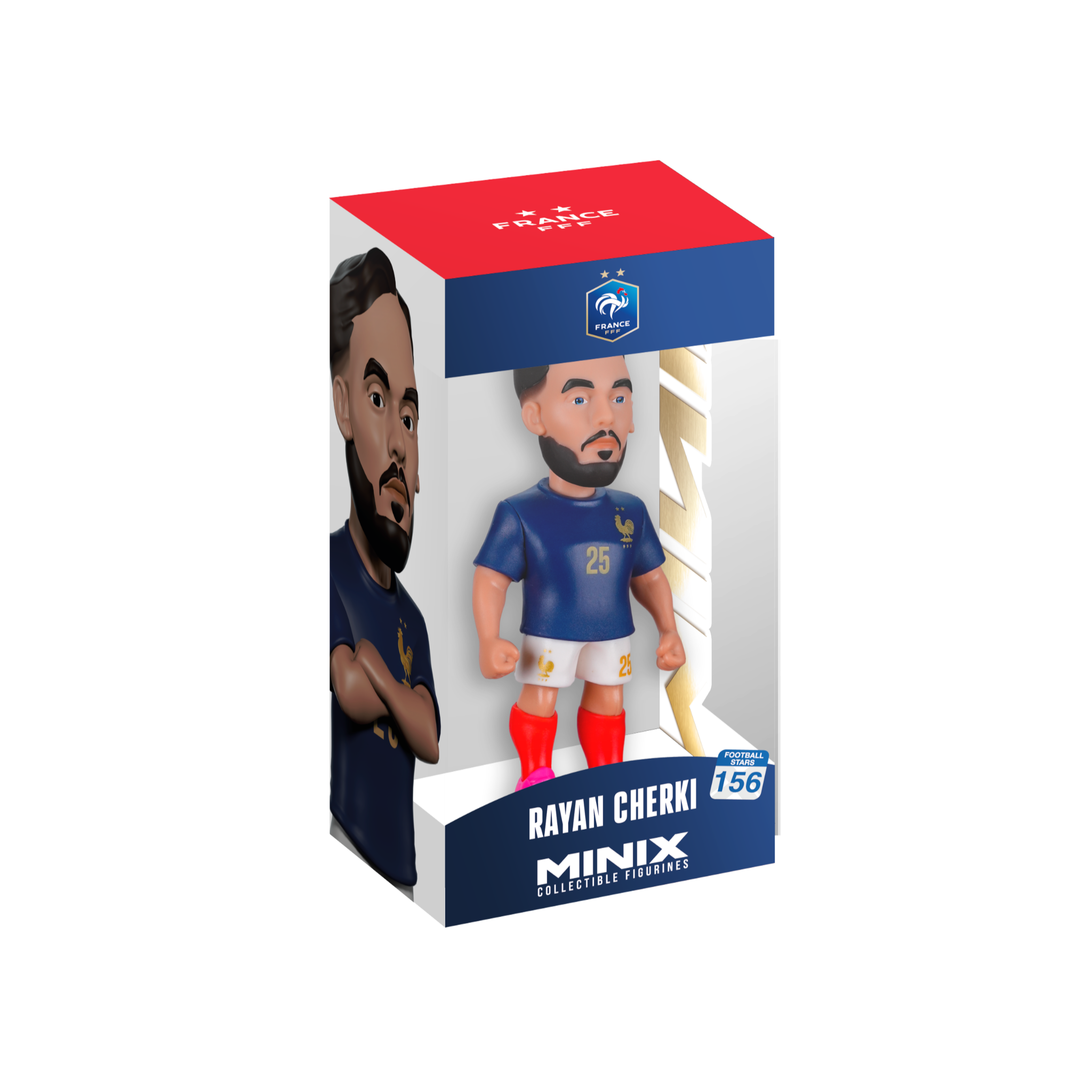 Minix Rayan Cherki France figurine 12cm collectible with detailed sculpt and official kit design