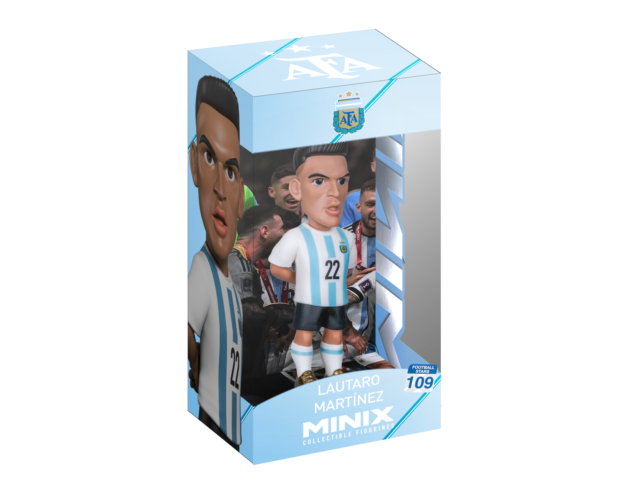 Minix Lautaro Martínez Argentina 12cm collectible figurine in national team kit with detailed likeness