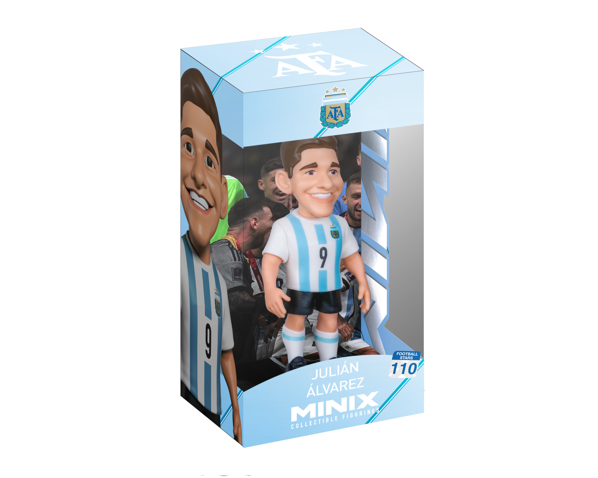 Minix Julián Álvarez Argentina 12cm collectible figurine in national team kit