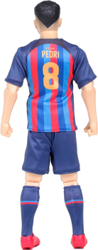 Sockers officially licensed 30cm soccer hero figurine wearing Pedri number 8 blue and red jersey