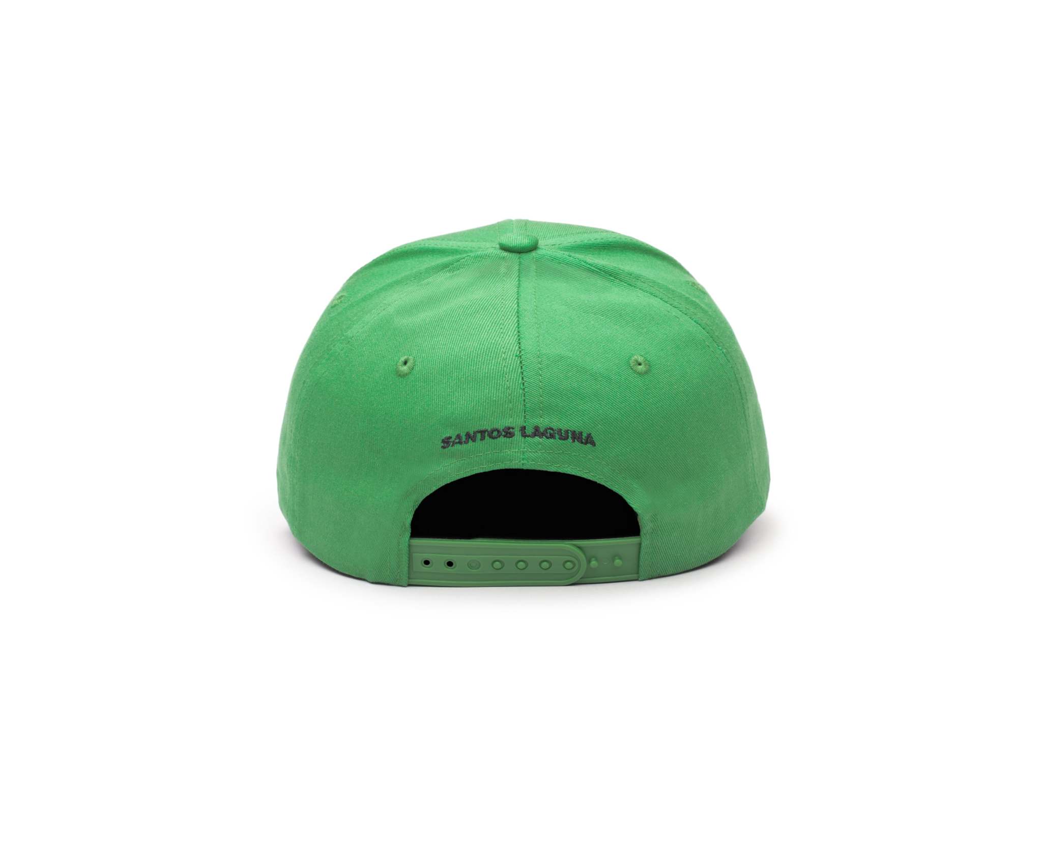 Fan Ink Officially Licensed Adjustable Hats -Top Clubs green Santos Laguna hat back view with adjustable strap