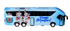 Argentina AFA Mini Team Bus in light blue with football player graphics, AFA crest, and Vamos Argentina lettering