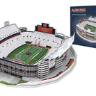 Completed Auburn Tigers Jordan-Hare Stadium 3D puzzle with product box