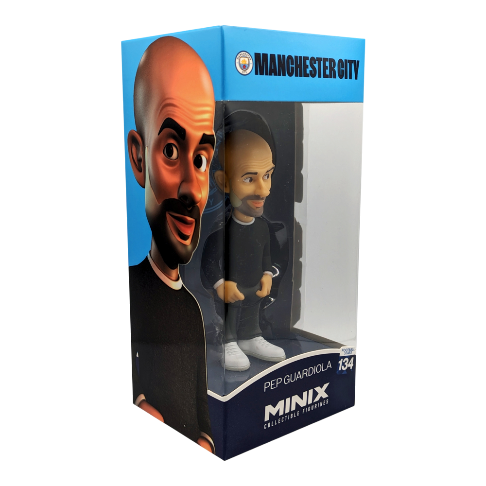 Minix Manchester City Football Stars Pep Guardiola collectible figurine in official packaging