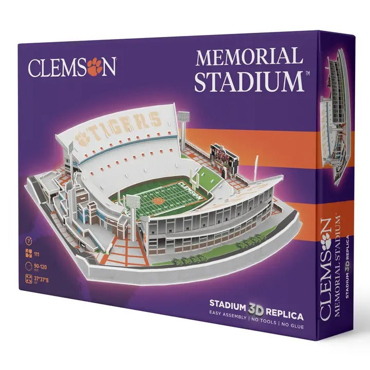 Clemson Tigers Memorial Stadium 111-piece 3D puzzle box front