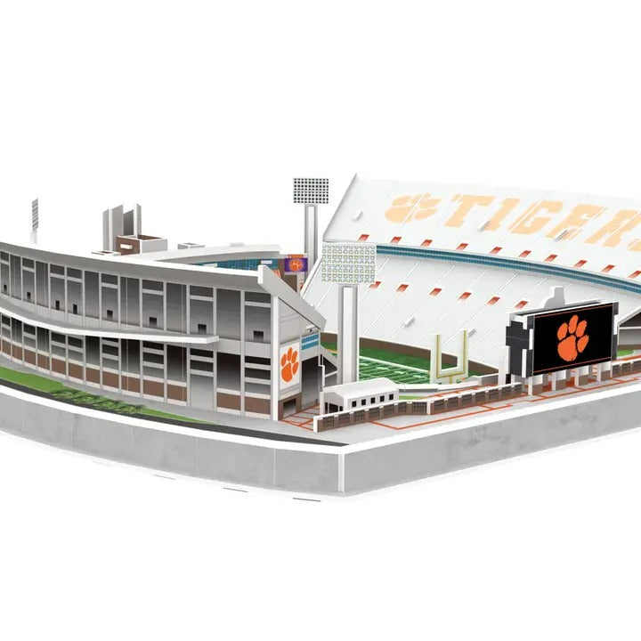 Clemson Memorial Stadium 3D puzzle exterior and scoreboard view