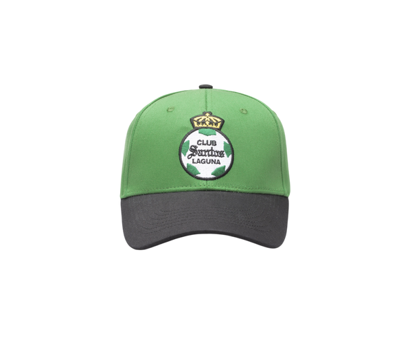 Club Santos Laguna Two-Tone Adjustable Cap in green and black with an embroidered crest and contrasting brim.