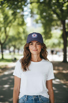 Cruz Azul Adjustable Cap in navy polyester twill with an embroidered team crest and curved bill