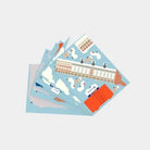 Florida Gators Ben Hill Griffin Stadium 3D puzzle foam-board pieces before assembly