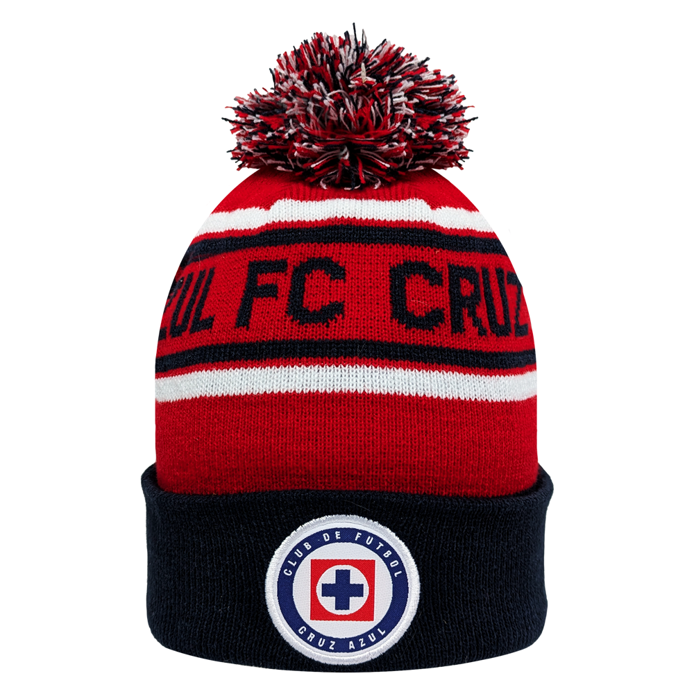 Club America and Cruz Azul premium acrylic cuffed football beanie