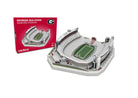 Georgia Bulldogs Sanford Stadium 3D puzzle showing detailed 93-piece stadium replica in team colors