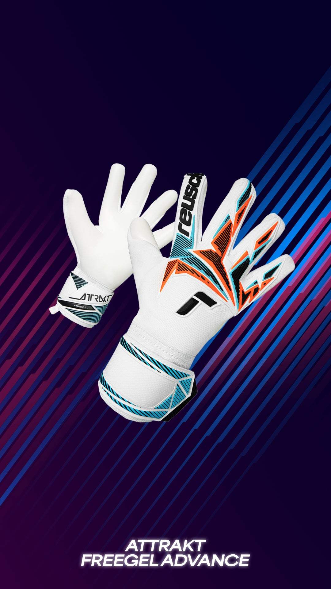Reusch Attrakt Freegel Advance goalkeeper gloves with Grip Advance latex and SGP exclusive colorway