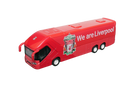 Liverpool Mini Team Bus miniature red coach with Liverpool crest, white “We are Liverpool” lettering and black windows