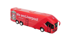Liverpool Mini Team Bus, a red miniature coach with Liverpool crest, white lettering, black windows and silver wheels