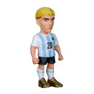 Minix Argentina 5-Pack football figurine with blond hair, wearing Argentina’s blue-and-white striped number 20 kit