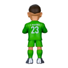 Minix Emiliano Martínez goalkeeper figurine in a bright green kit, with E. Martínez and number 23 printed on its back