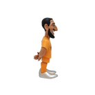 Minix Gianluigi Donnarumma figurine with a stylized bearded face, orange football kit and silver shoes