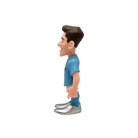 Minix Julián Álvarez Manchester City figurine in a sky-blue football kit, with brown hair and silver boots