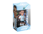 Minix Lautaro Martínez Argentina figurine in a white and sky-blue striped kit, displayed inside its branded box