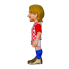 Minix Luka Modrić figurine in a red-and-white checkered Croatia shirt, white shorts, blue socks and gold boots