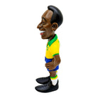 Minix Pelé Brazil Home Kit figurine with a smiling caricature face, yellow and green shirt, blue shorts and black shoes