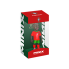 Minix Rafael Leão Portugal figurine wearing a red number 17 shirt, green shorts and socks inside a Portugal-branded display box