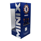 Minix Raheem Sterling Chelsea collectible in a blue and white MINIX box with a Chelsea crest and footballer artwork.
