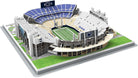 Penn State Nittany Lions 3D stadium puzzle with a green football field, blue and white stands, and detailed gray exterior