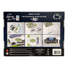 Penn State Nittany Lions 3D stadium puzzle box showing Beaver Stadium model details and assembly pieces