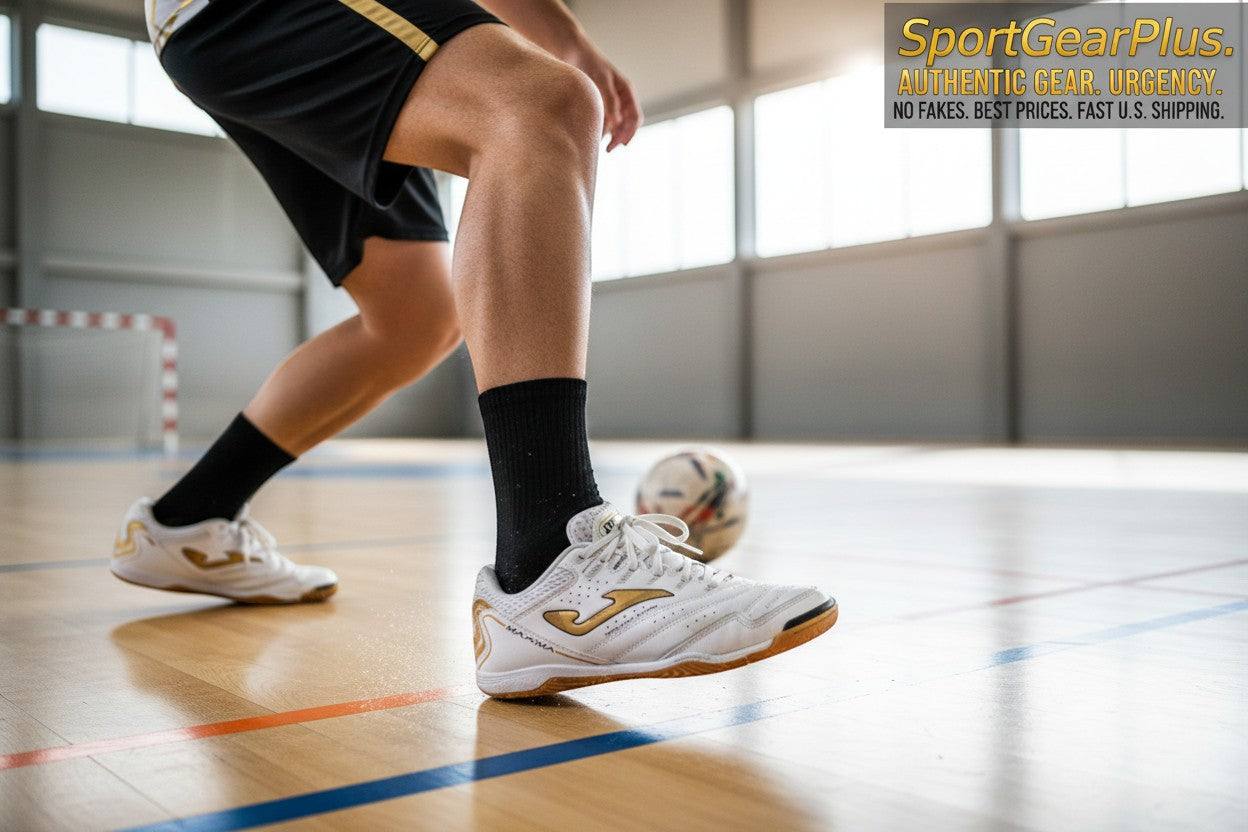 Joma Maxima indoor soccer shoes for speed, control, and style on futsal courts