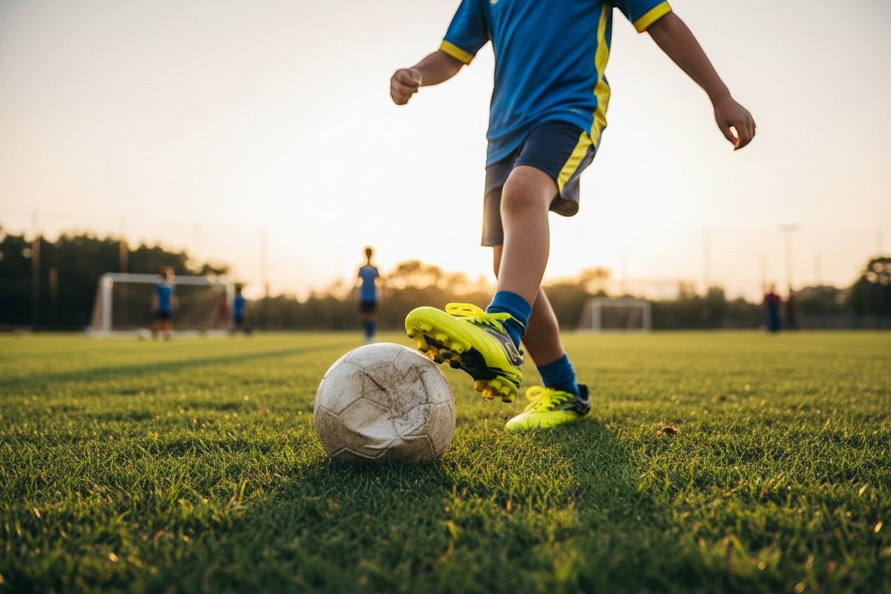 Joma Toledo Junior Molded 24 lightweight soccer shoes with synthetic upper and rubber outsole for kids