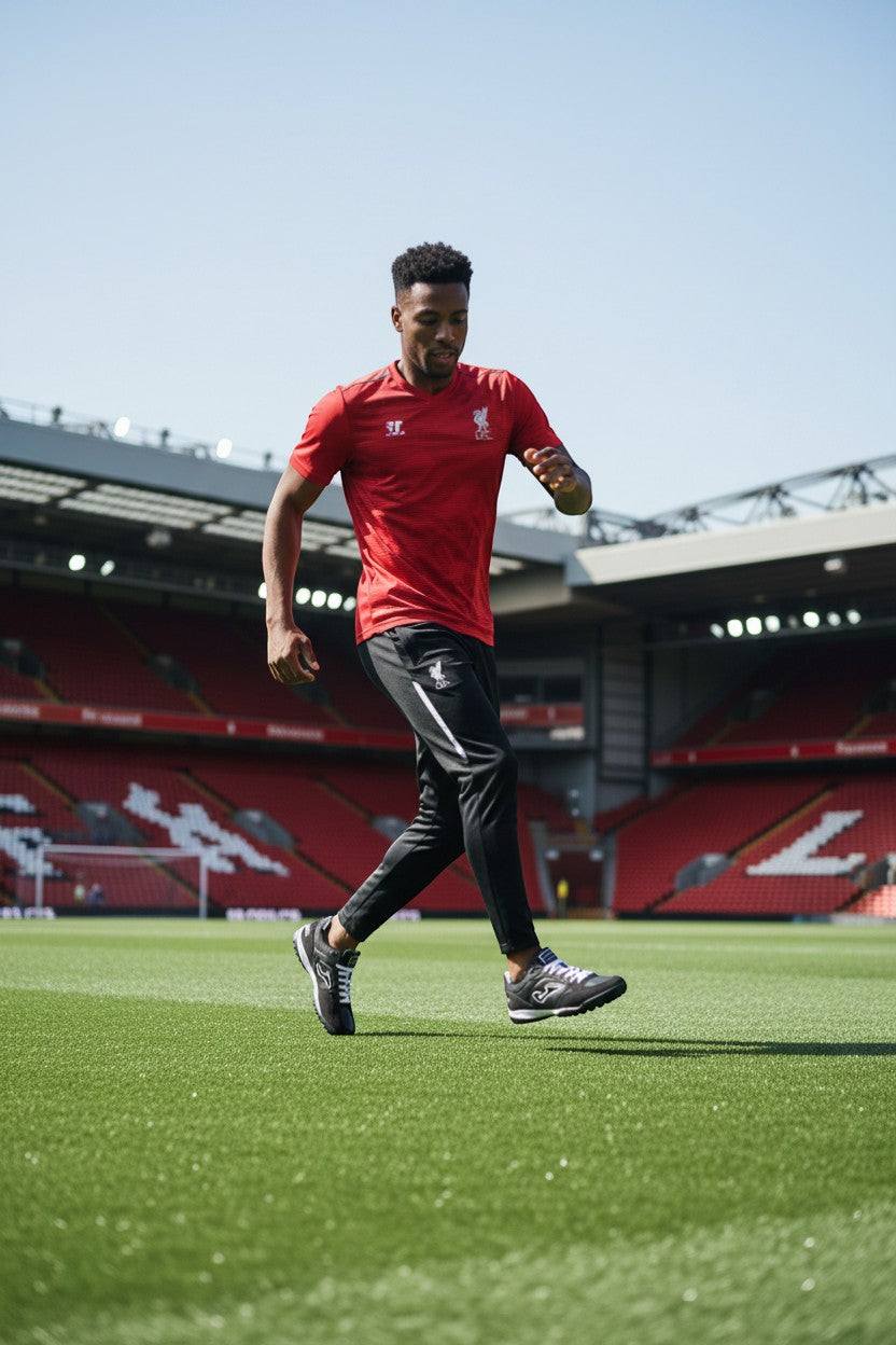 Joma Top Flex turf soccer shoe in full grain leather with flexible, durable sole and reinforced toe for high performance