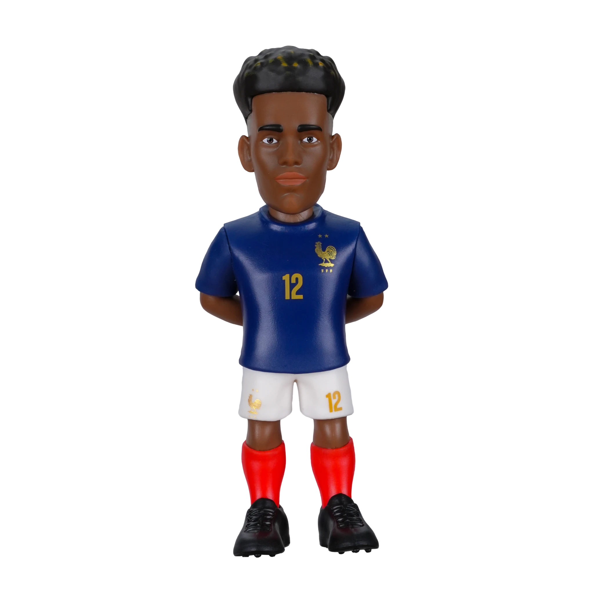 SGP Minix 12cm collectible figurine of footballer Désiré Doué in the official blue and white France national team kit.