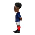 SGP Minix 12cm collectible figurine of Désiré Doué in the blue and white France national football team kit, side view.