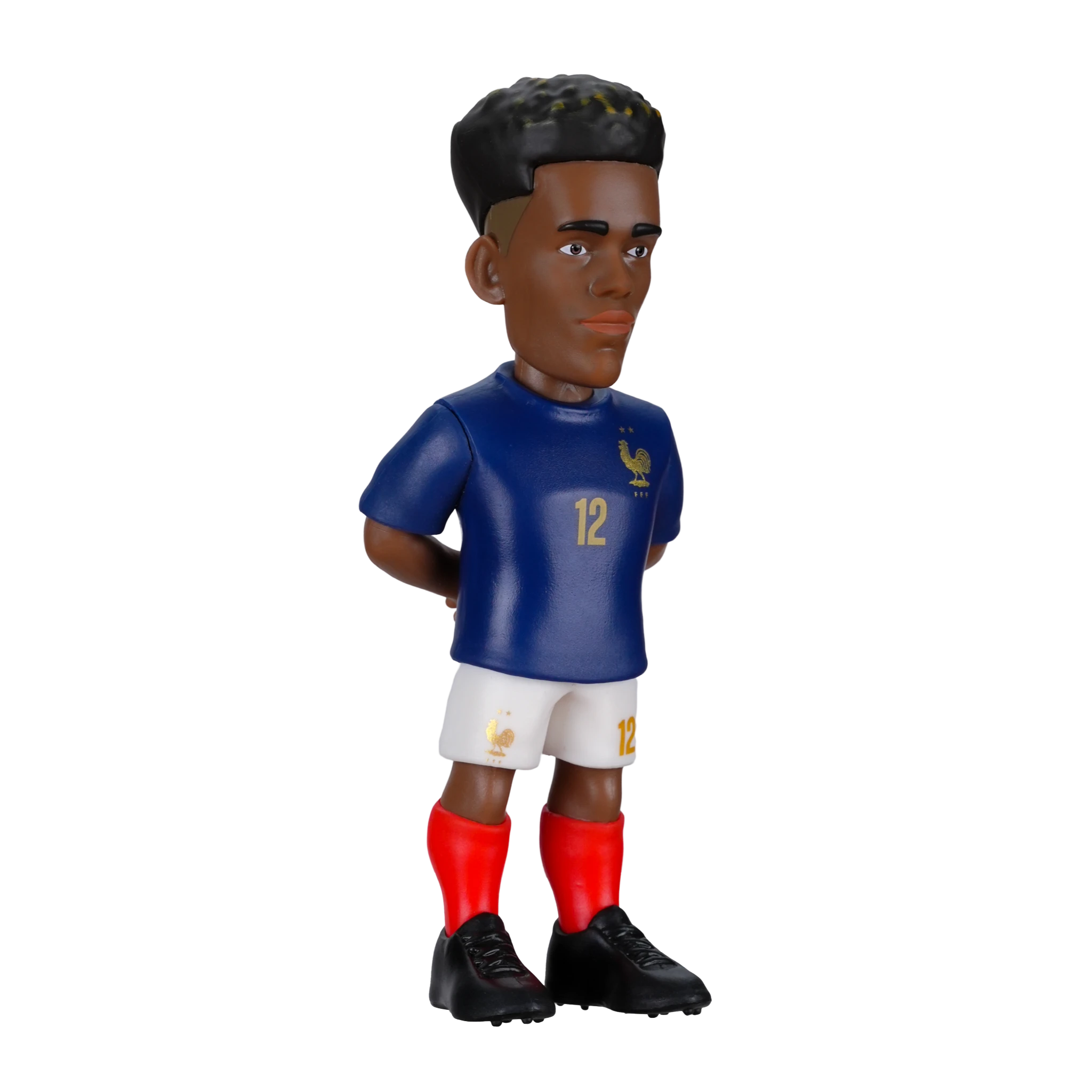 SGP Minix 12cm collectible figurine of footballer Désiré Doué wearing the official blue France national team kit.