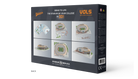 Tennessee Volunteers Neyland Stadium 3D puzzle packaging back showing assembly stages