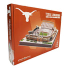 Texas Longhorns Darrell K Royal-Texas Memorial Stadium 3D Puzzle box in burnt orange, showing a white Longhorn logo and stadium replica