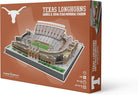 Texas Longhorns Darrell K Royal-Texas Memorial Stadium 3D Puzzle, a 106-piece stadium replica with orange packaging and detailed stands and field