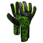 Reusch Venomous green and black textured goalkeeper gloves with enhanced grip and flexibility