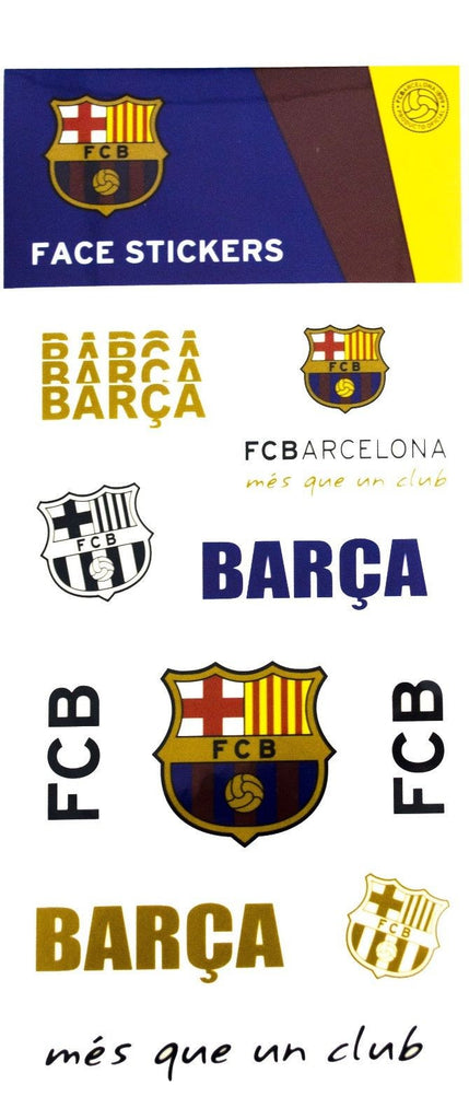 SOCCER EUROPE CLUB OFFICIALLY LICENSED FACE STICKERS - Sport Gear Plus 