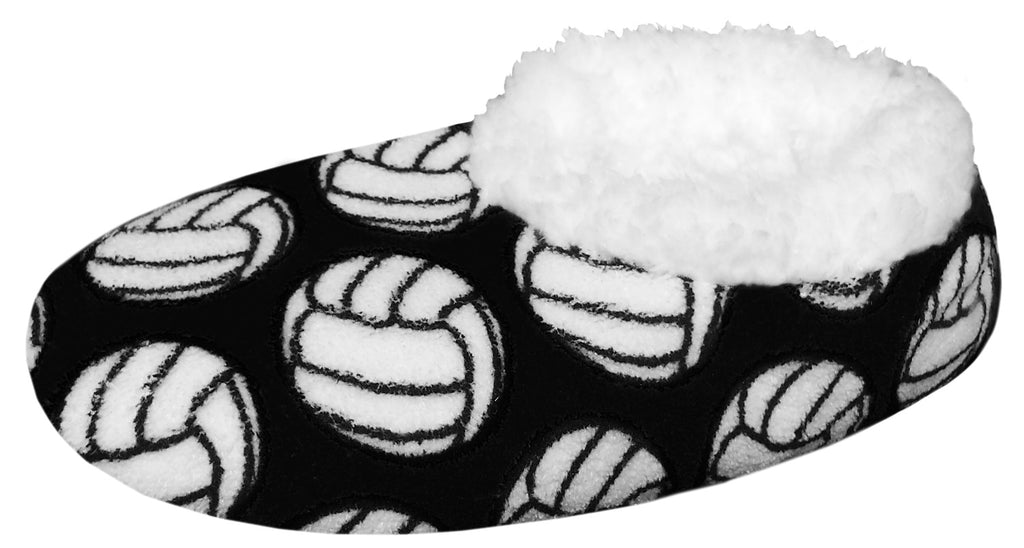 Volleyball Fans Rejoice Snoozies Volleyball Slippers/foot coverings - Sport Gear Plus 